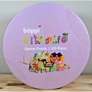 Boppi Kids 150-Piece City Life Round Jigsaw Puzzle — Complete, Used